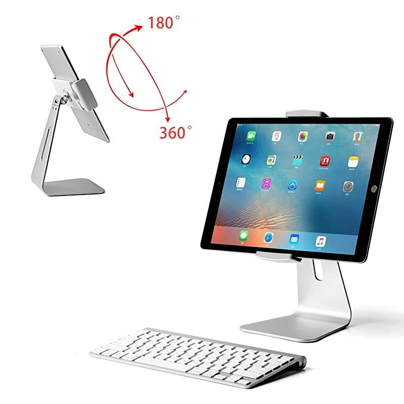 Tablet IPAD Pro Desk Stand 360&deg; Swivel 180&deg; tilt Aluminium Alloy BodySkid Resistant BottomCompatible with 913quot Tablet IPAD PRO 129 IPADIPAD AIRSamsung Galaxy
