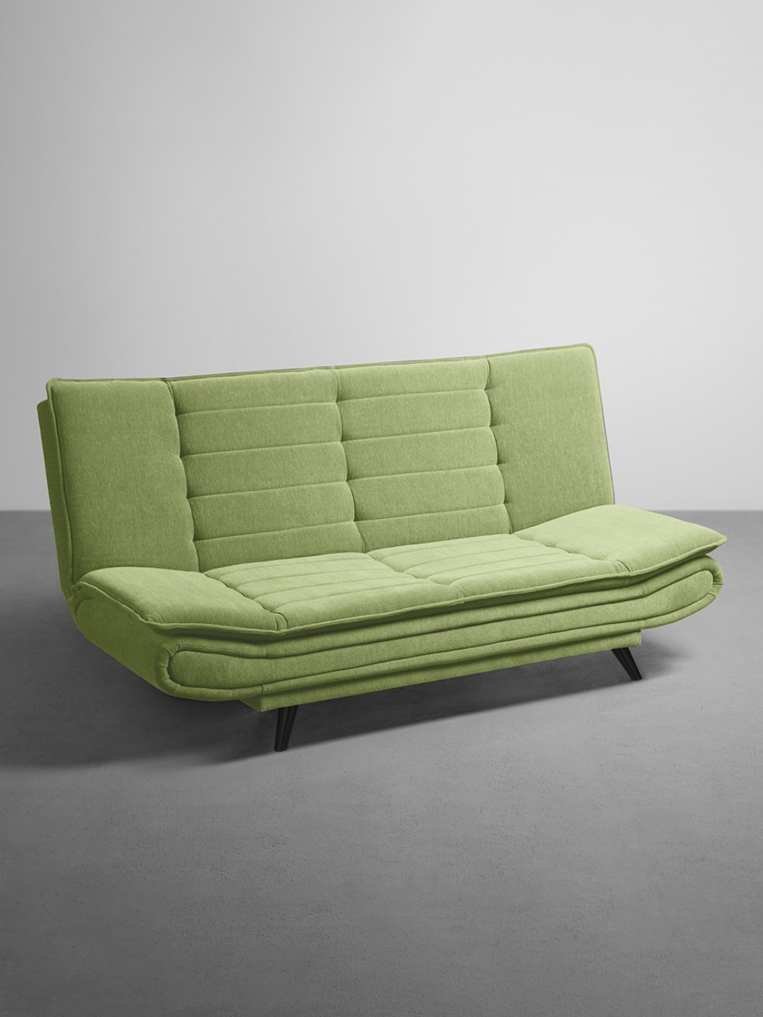 Sleepyhead Matcha Green Fabric Foldable 3 Seater Sofa Cum Bed