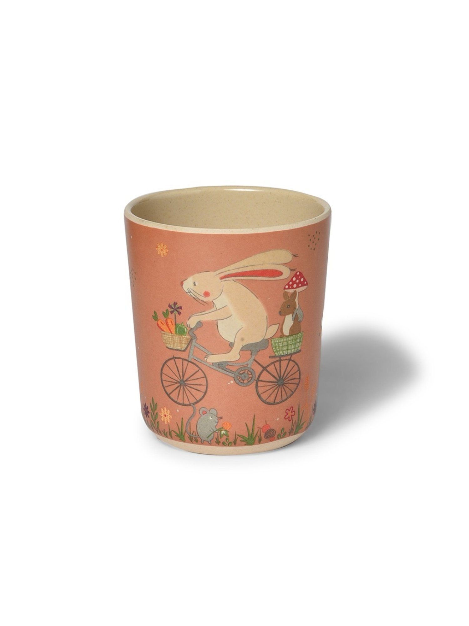 MiArcus Printed Brown Melamine Kids Dinner Set