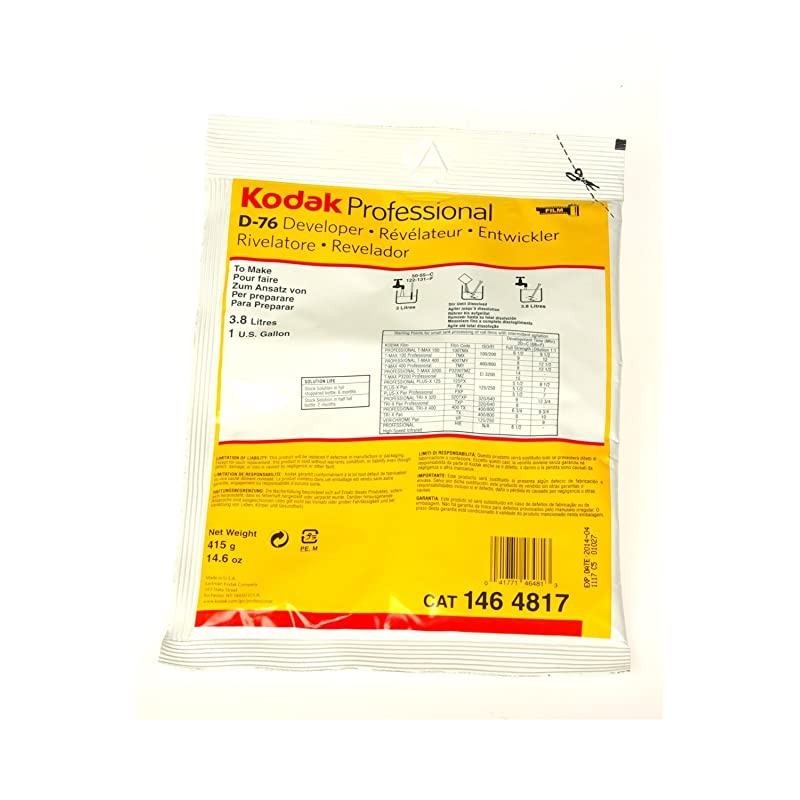 D76 Developer Powder B and W Film 1 Gallon