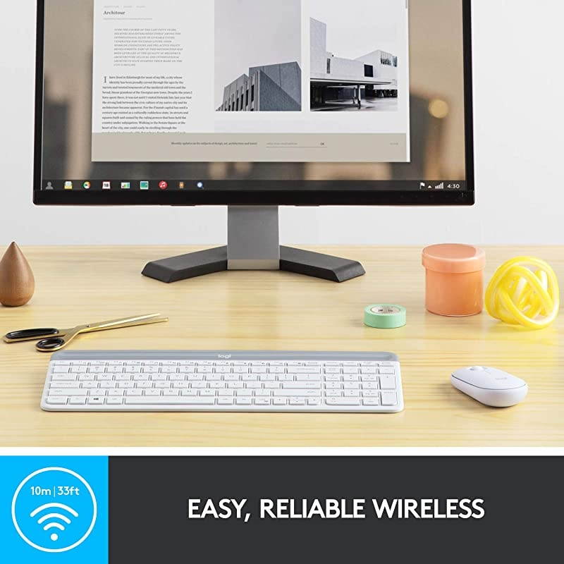 MK470 Slim Wireless Combo Off White