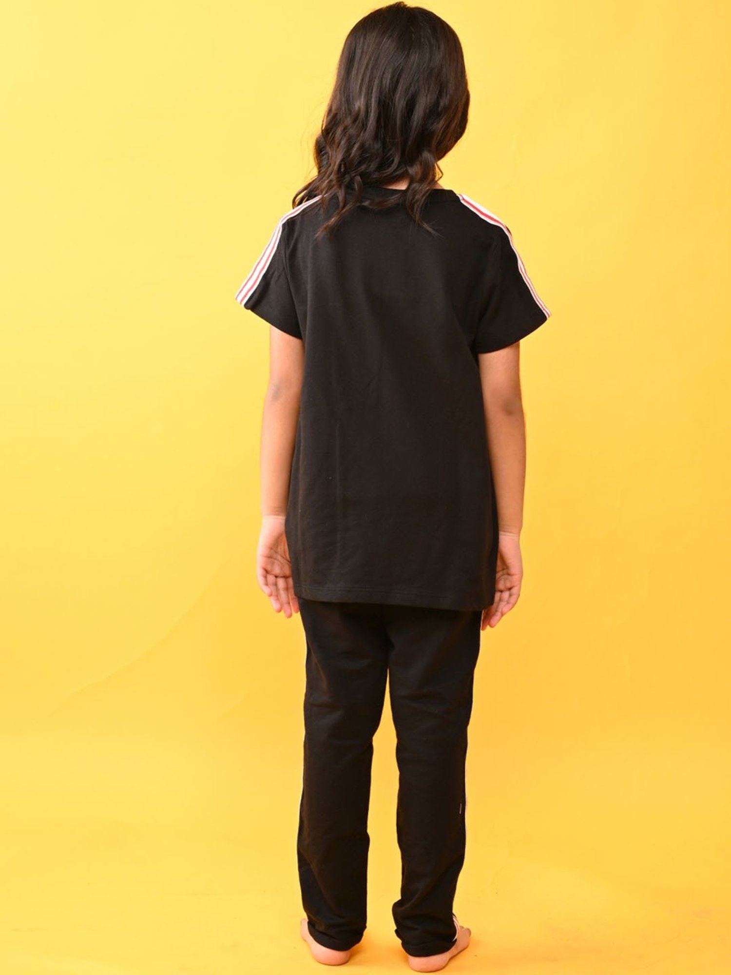 Jockey Girls Black Printed Shorts