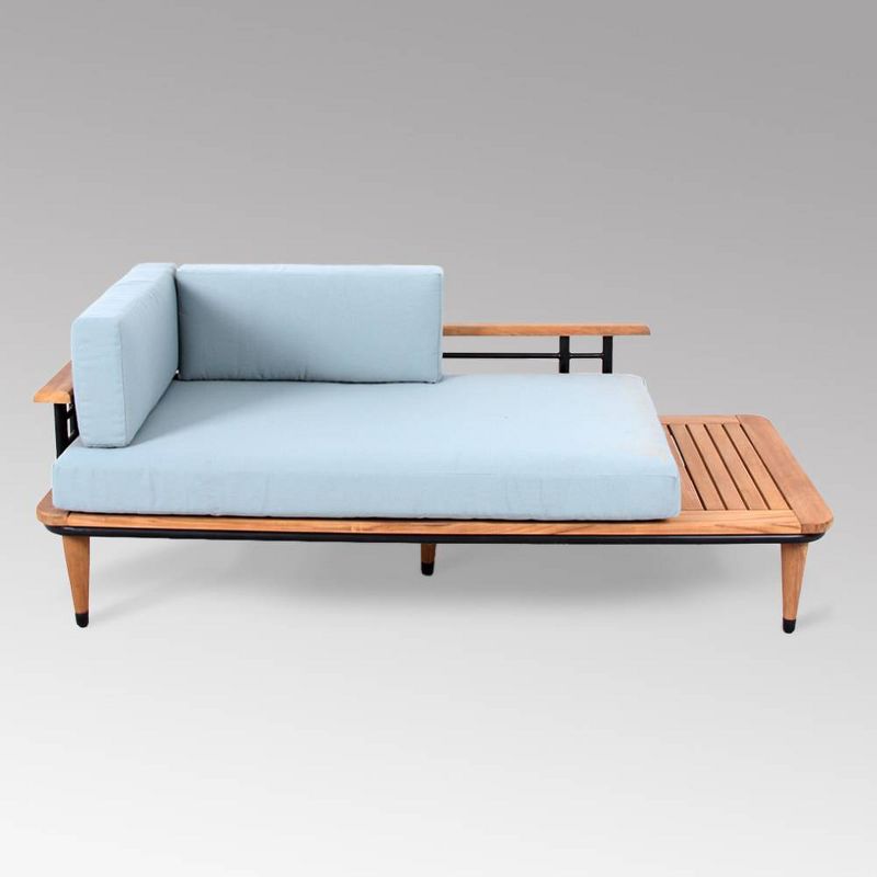 Teak Daybed with Cushion - Blue Spruce - Cambridge Casual