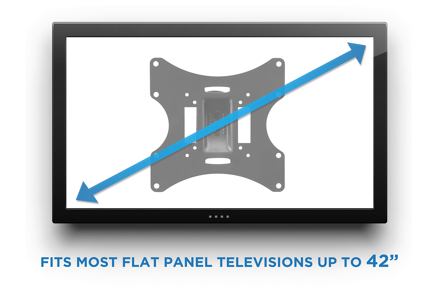 Mount-It! Monitor Wall Mount | Fits 17"-42" Computer Screens | VESA Bracket