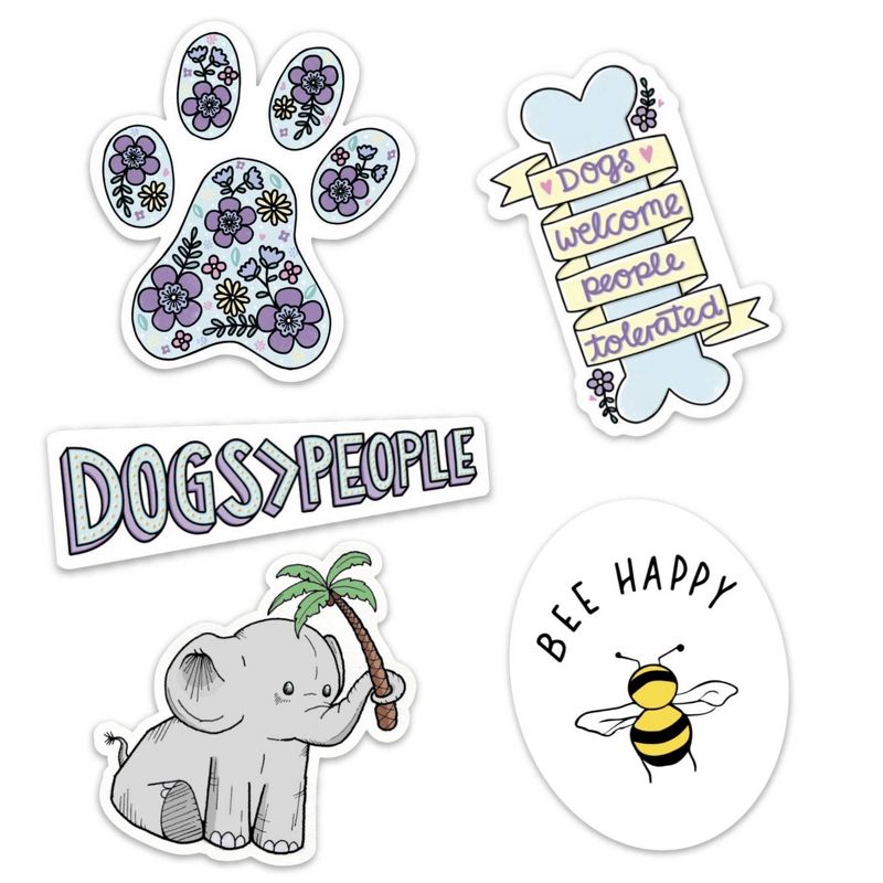 Big Moods Animal Sticker Pack 5pc