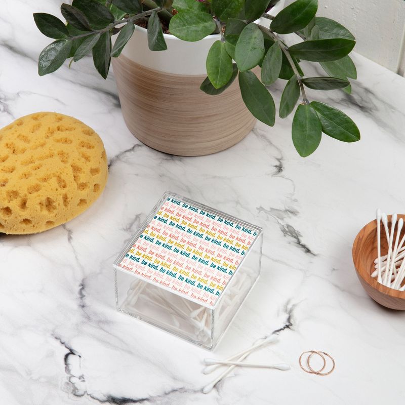 Little Arrow Design Co be kind I 4" x 4" Acrylic Box - Deny Designs