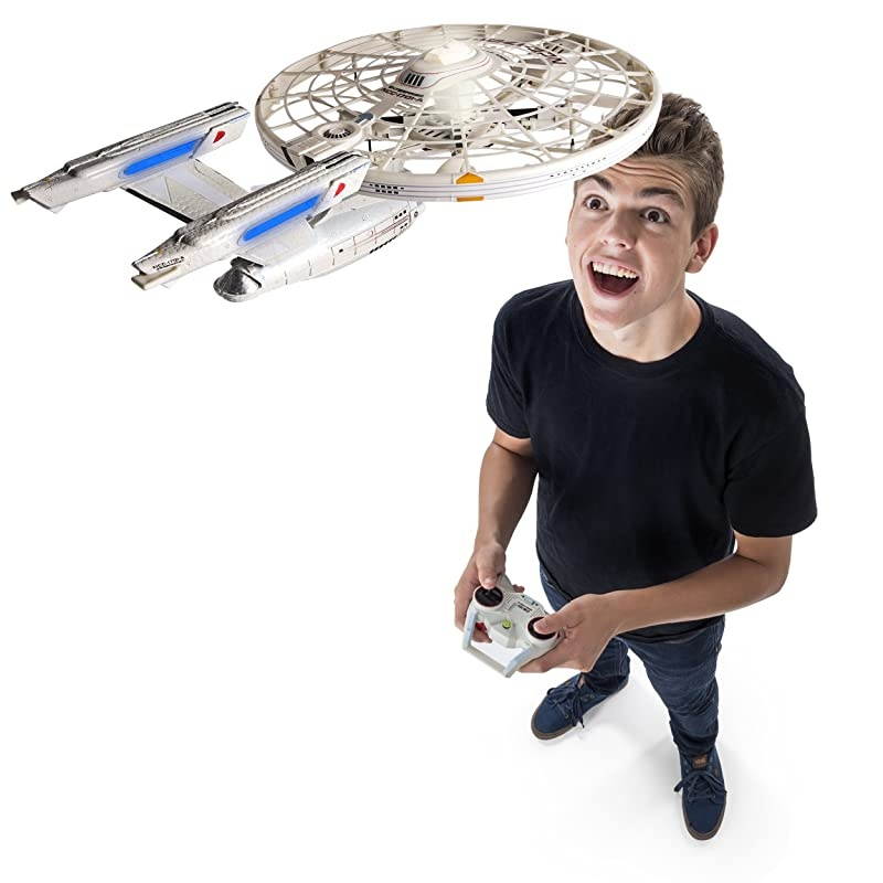 Star Trek USS Enterprise NCC1701A Remote Control Drone with Lights and Sounds 24 GHZ 4 Channel