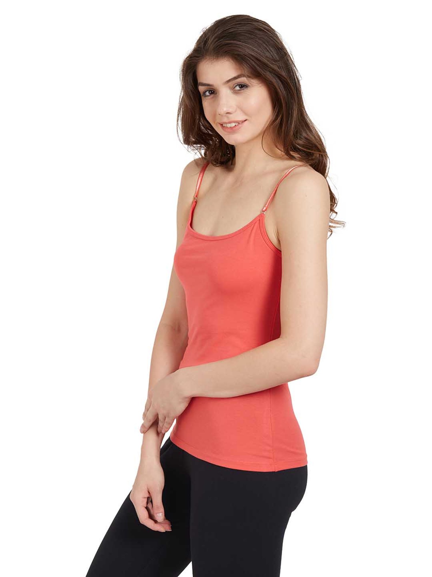 Soie Dark Orange Cotton Slip