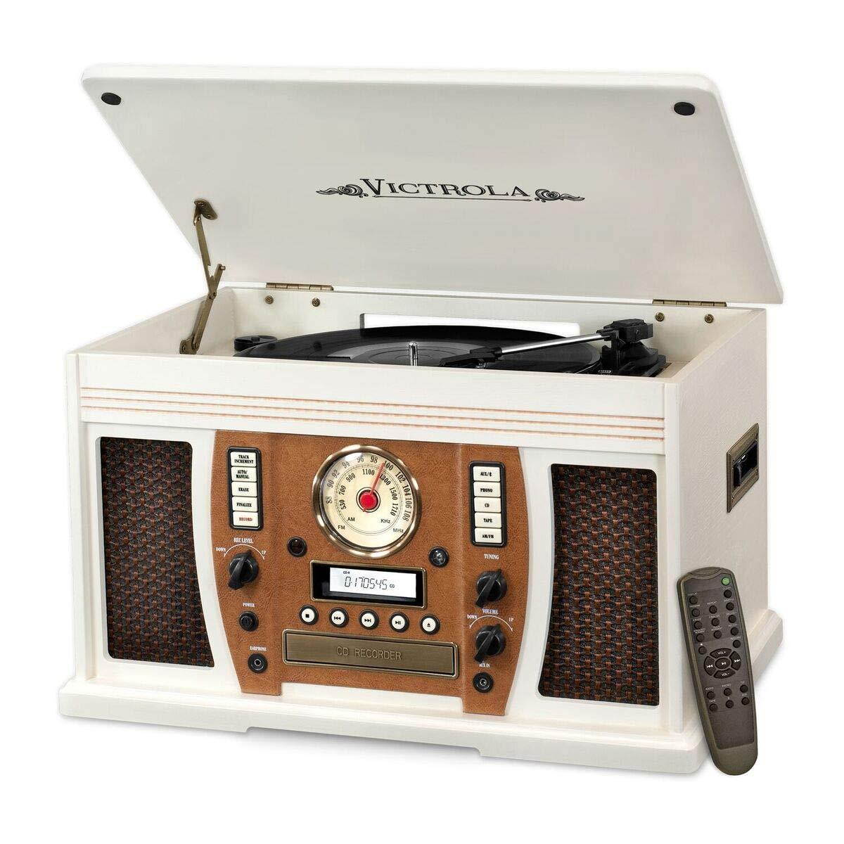 Victrola Aviator: 8-in-1 Bluetooth turntable, Mahogany