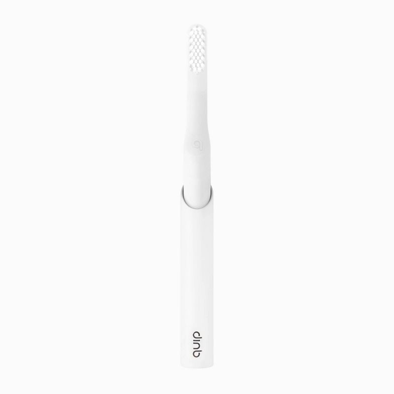 quip Plastic Smart Electric Toothbrush Starter Kit - 2-Minute Timer, Bluetooth, Free App + Travel Case - All-White