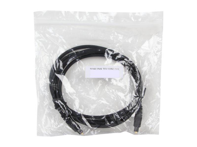 Link Depot Model TOS-6 6 ft. OD 5.0mm Molded Type Toslink - Fiber Optic Audio Cable