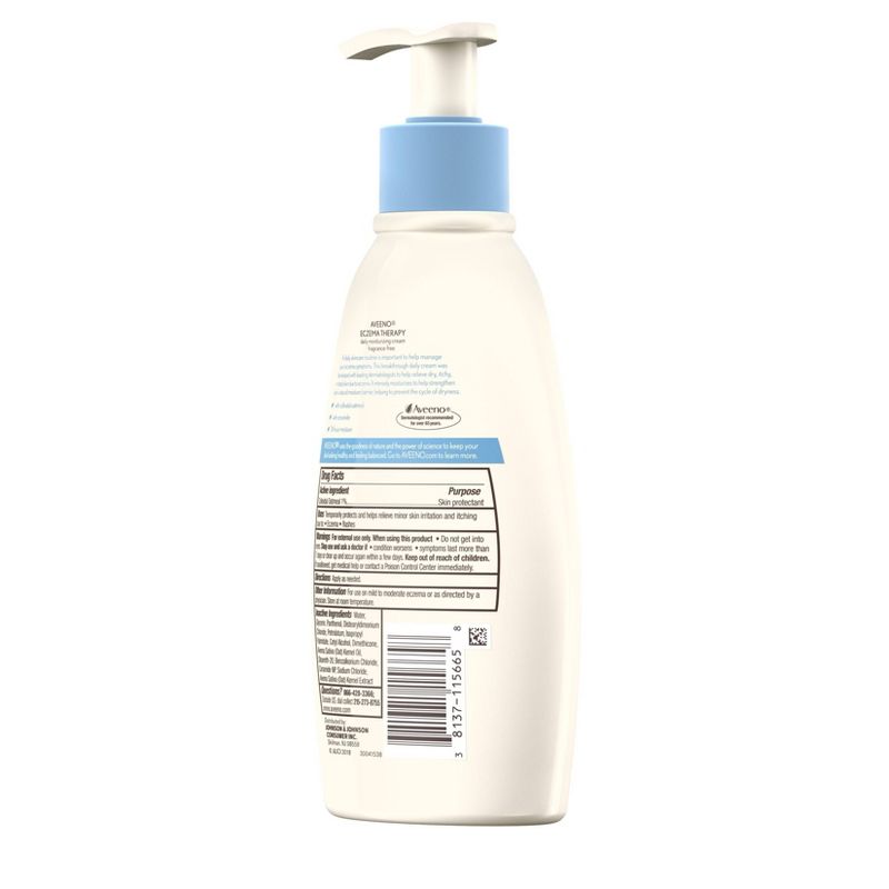 Aveeno Eczema Therapy Daily Moisturizing Cream with Oatmeal- 12 fl oz