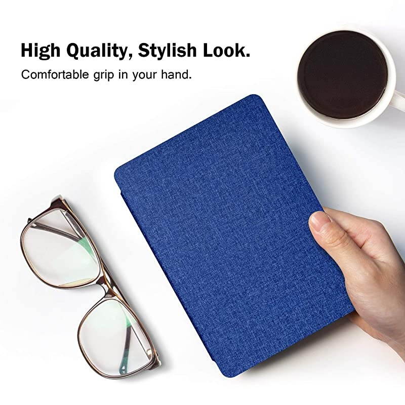 Case Fits Kindle Paperwhite (10th Generation, 2018 Release), Thinnest Lightest Smart Shell Cover with Auto Wake/Sleep for  Kindle Paperwhite 2018 E-Reader - Denim Indigo