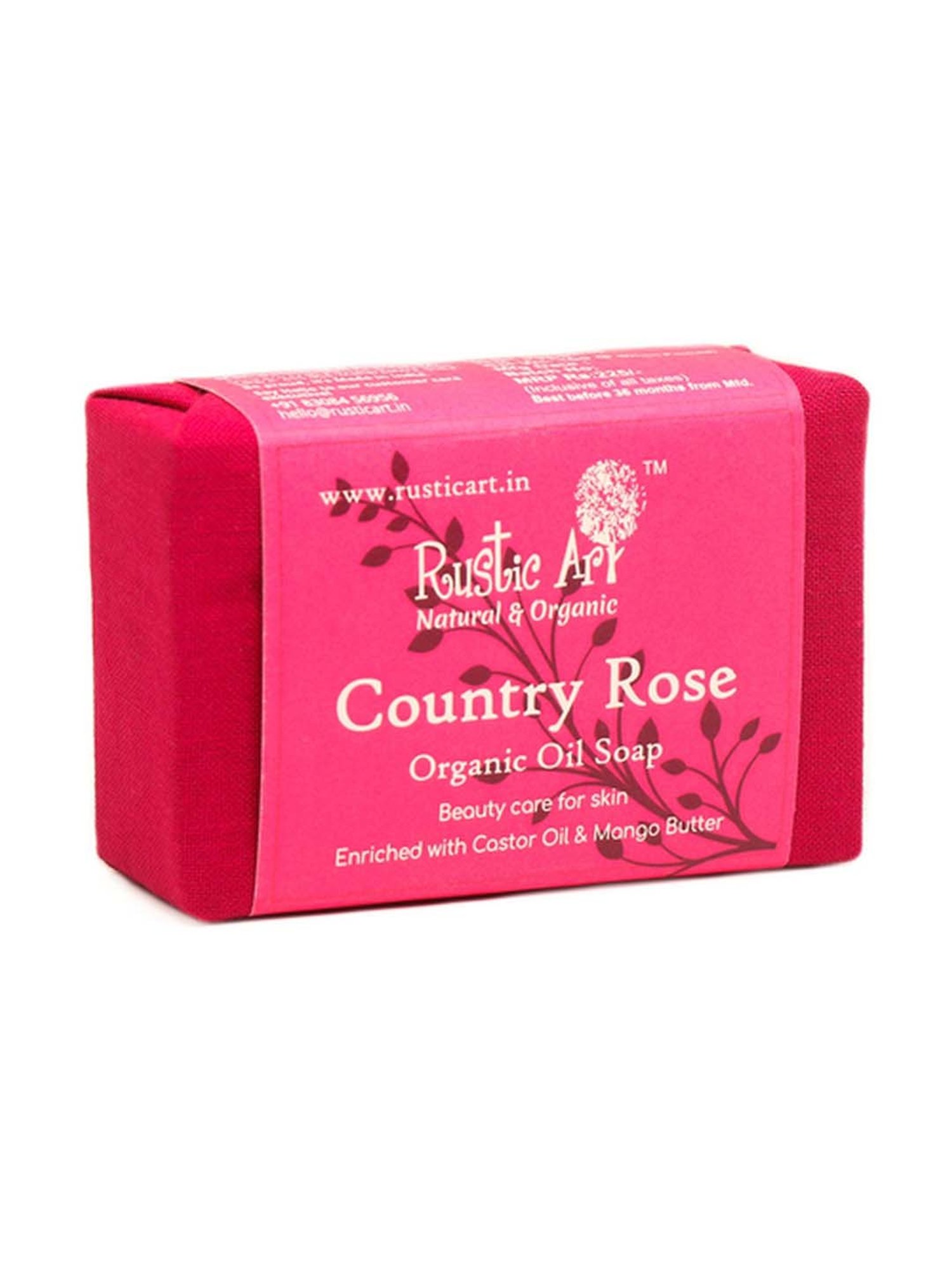 Rustic Art Country Rose Soap - 100 gm