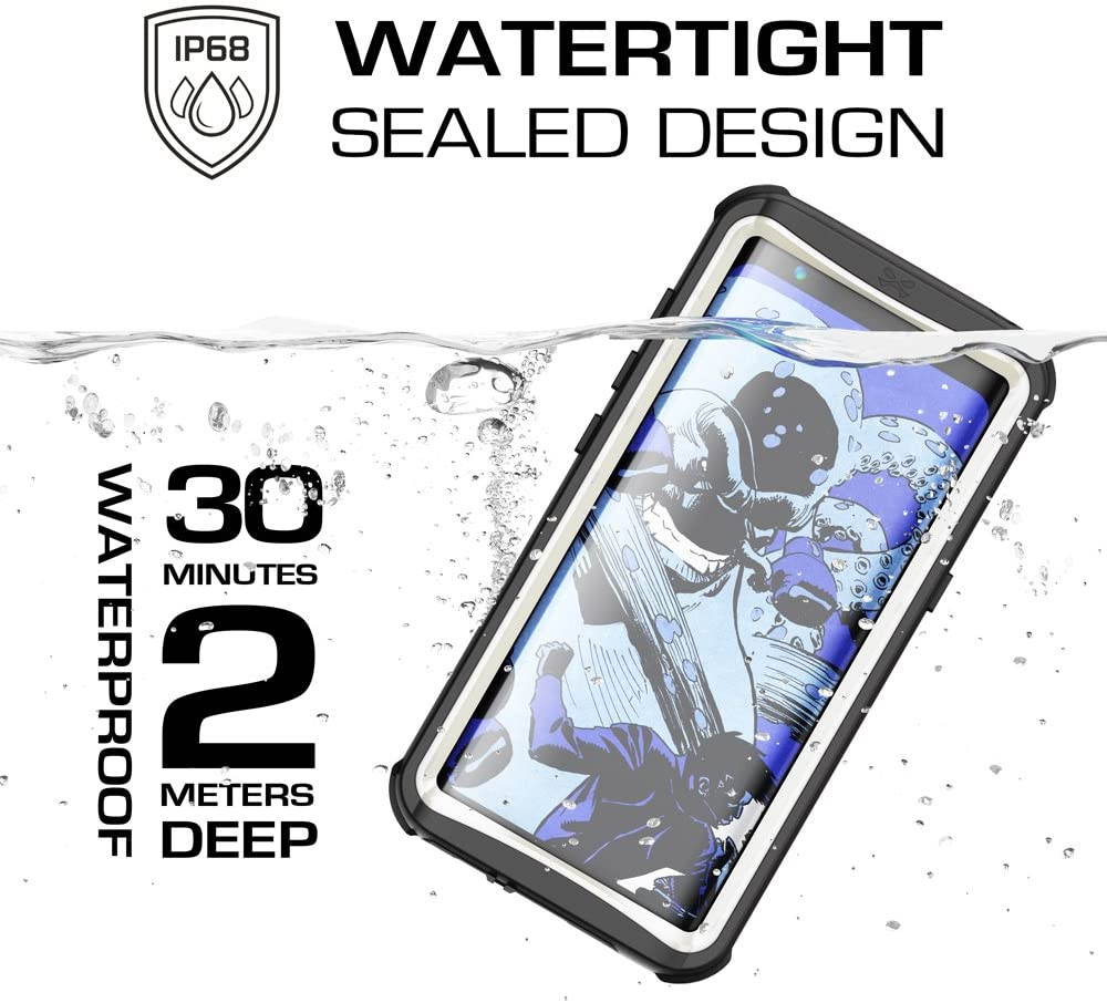 Ghostek Nautical Galaxy S8 Plus Waterproof Case with Screen Protector Extreme Rugged Heavy Duty Protection Full Body Sealed Shell Underwater Shockproof for 2017 Galaxy S8 Plus (6.2 Inch) - (Black)