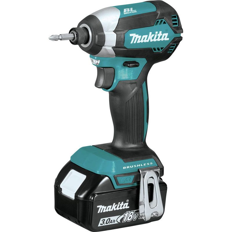 Makita XT284SX1 18V LXT Lithium-Ion Brushless Cordless Impact Driver / Impact Wrench Combo Kit (3 Ah)