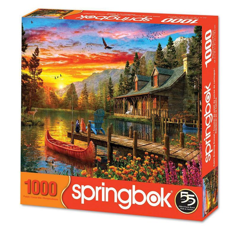 Springbok Cabin Evening Sunset Jigsaw Puzzle 1000pc