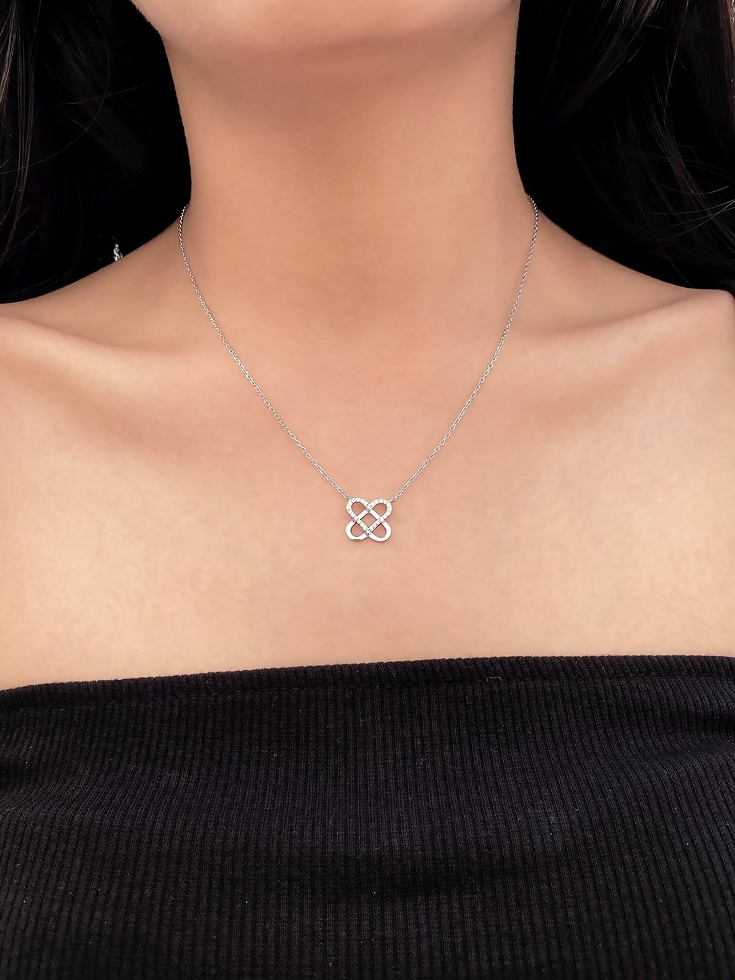 Silberry 92.5 Sterling Silver Delight Necklace