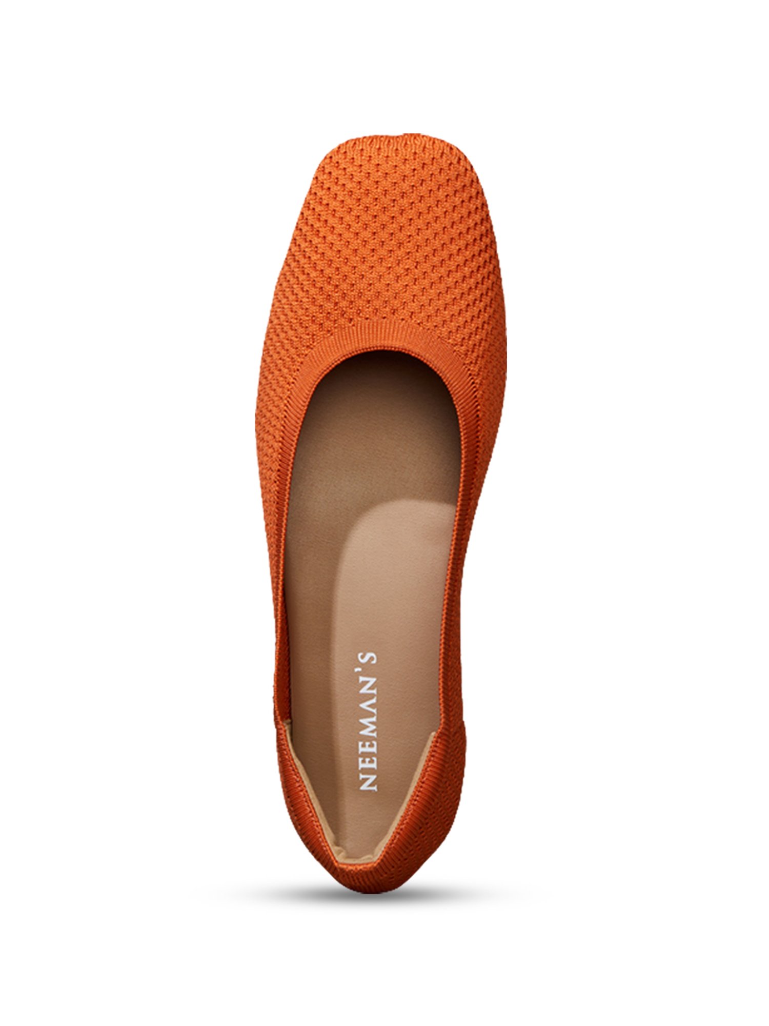 Neemans Women's Orange Flat Ballets
