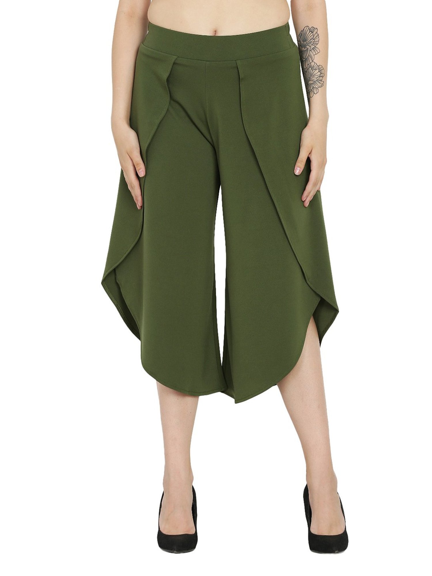 Westwood Olive Cotton Dhoti Pants