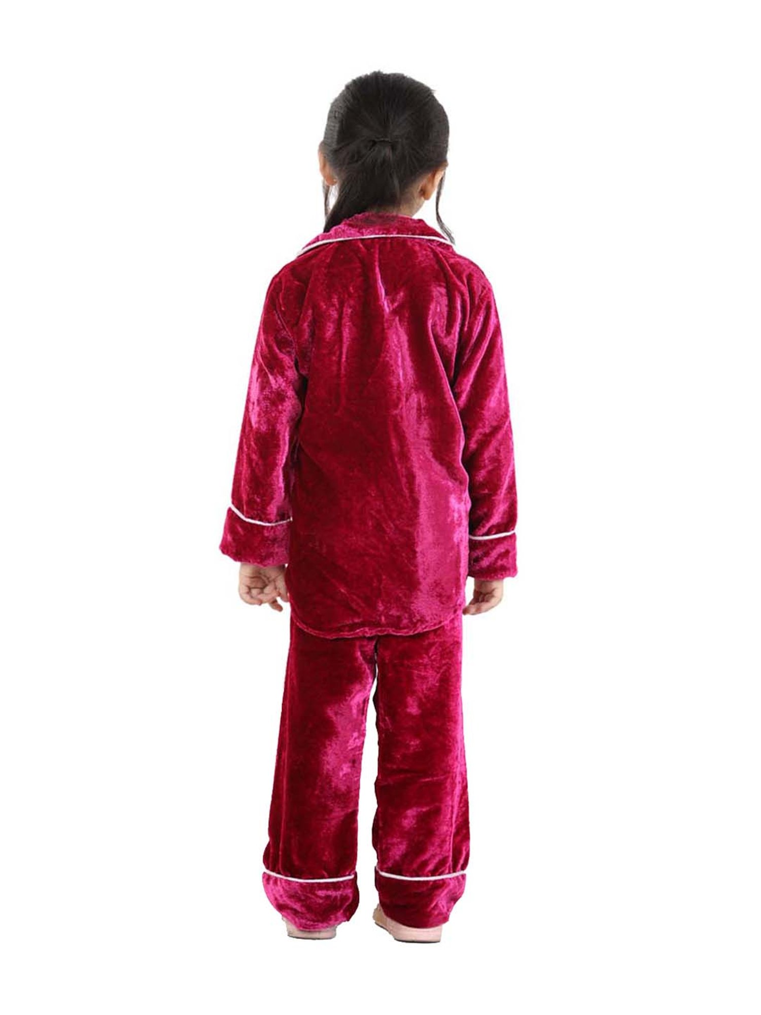 BownBee Boys Pink Regular Fit Night Suit