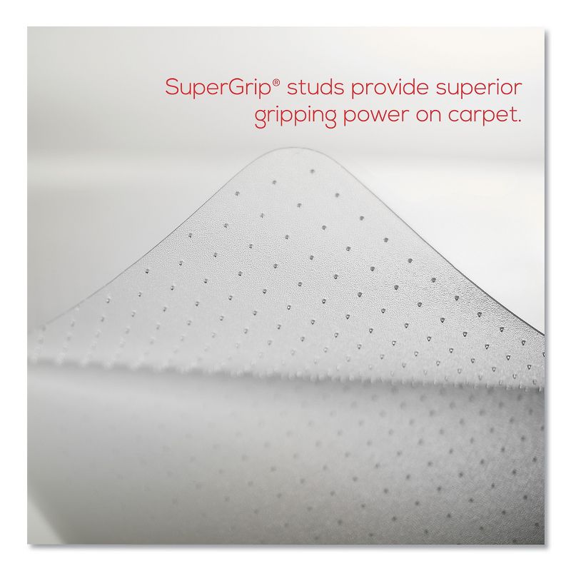 3'x4' Rectangle Solid Floor Mat Clear - Deflecto