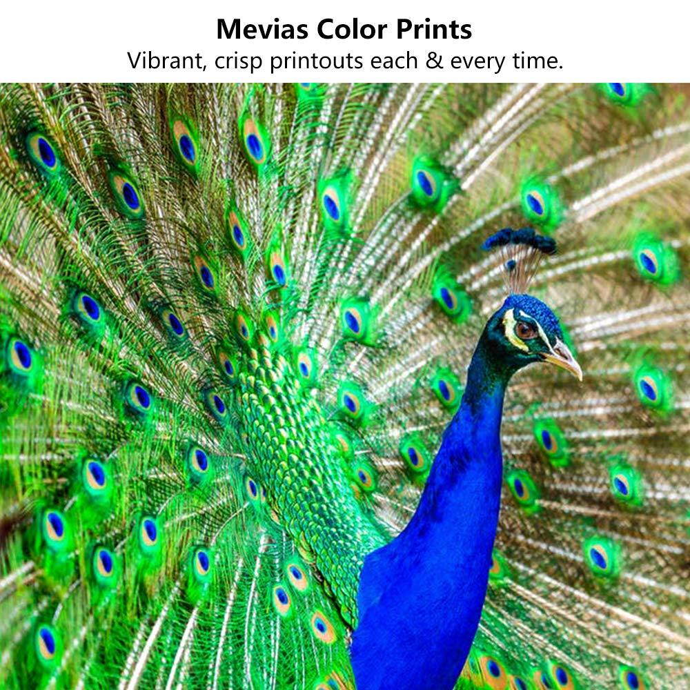 Mevias Compatible Ink Cartridge w New Chip Replacement for 950XL 951XL OfficeJet Pro 8100 8600 8610 8615 8620 8625 8630 8640 251DW 271DW 276DW Printer BCMY 5-Pack (2 Black 1 Cyan 1 Magenta 1 Yellow)