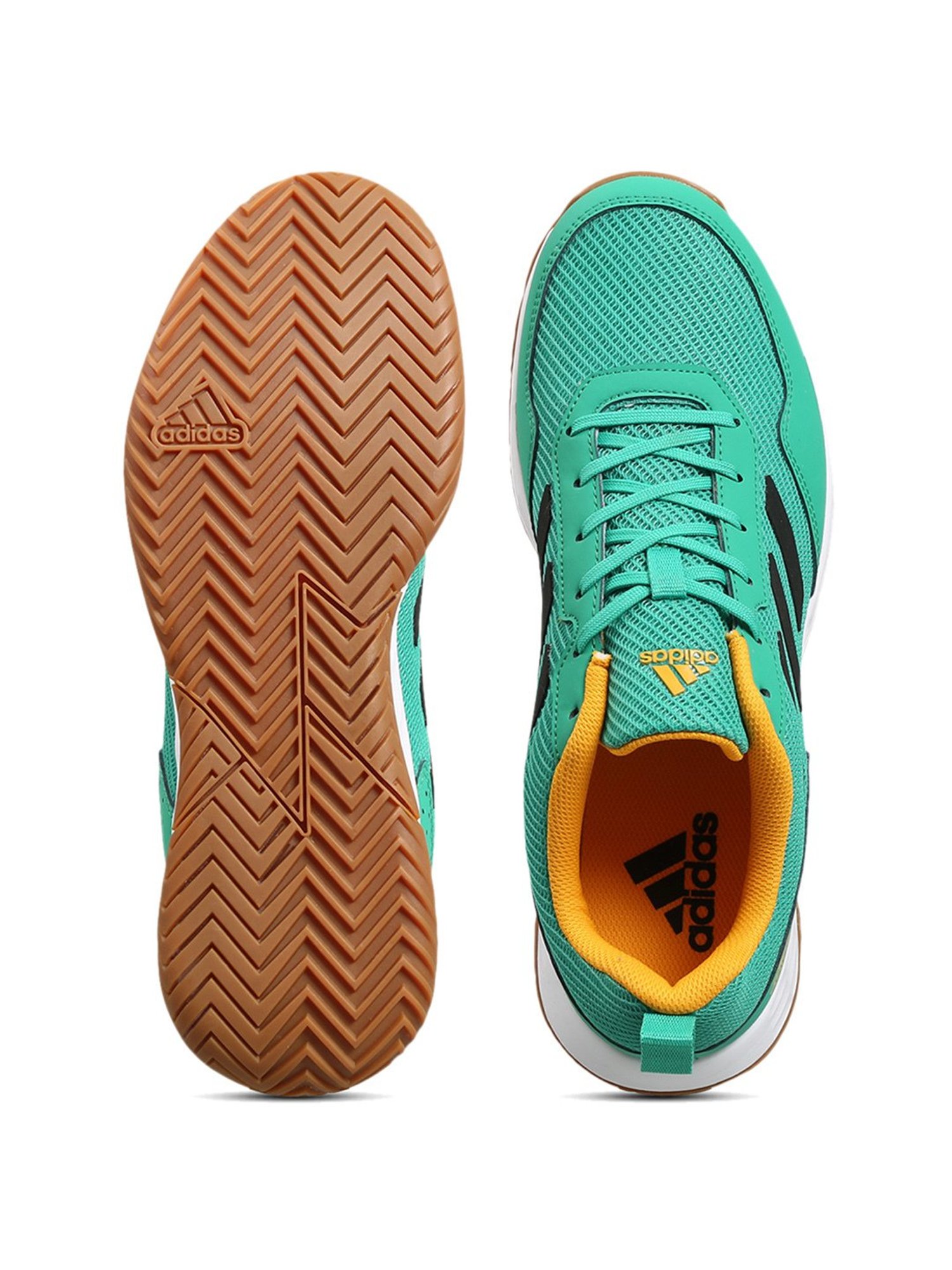 Adidas Men's Faztcort Indoor Star Green Indoor Court Shoes