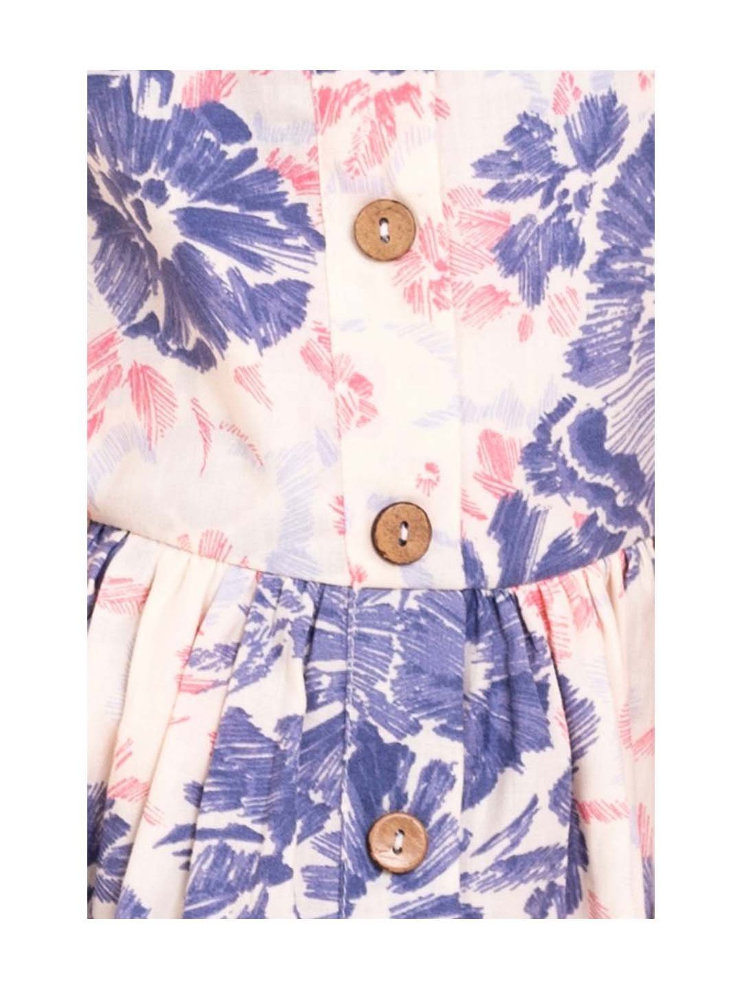 A Little Fable Kids Multicolor Cotton Printed Dress