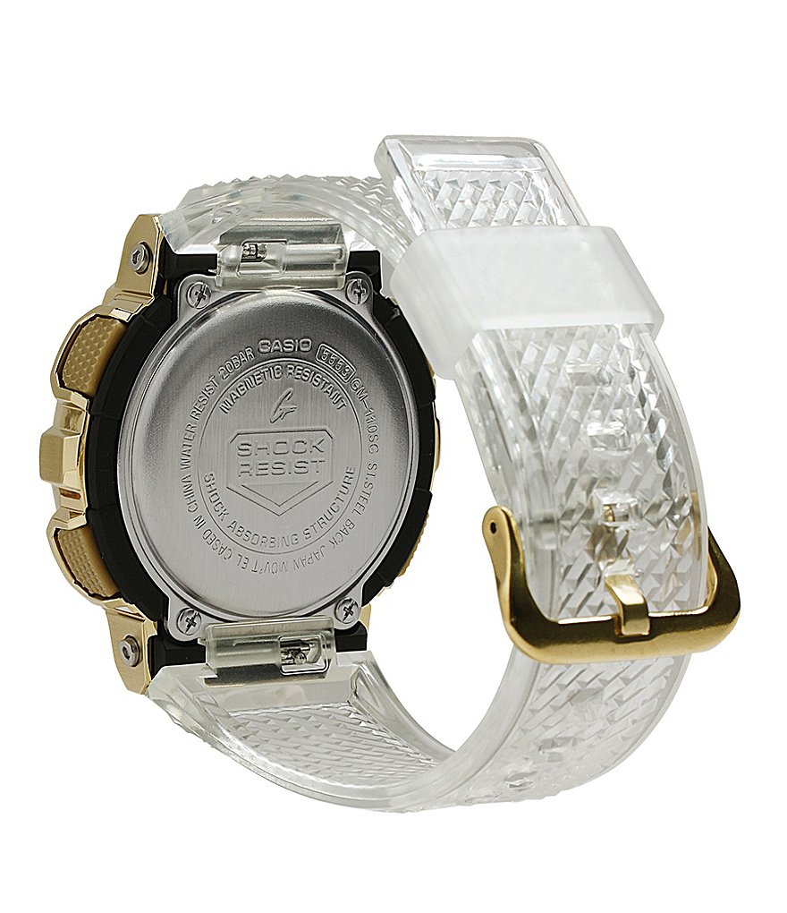 G-Shock Ana Digi Clear Resin Band Shock Resistant Watch