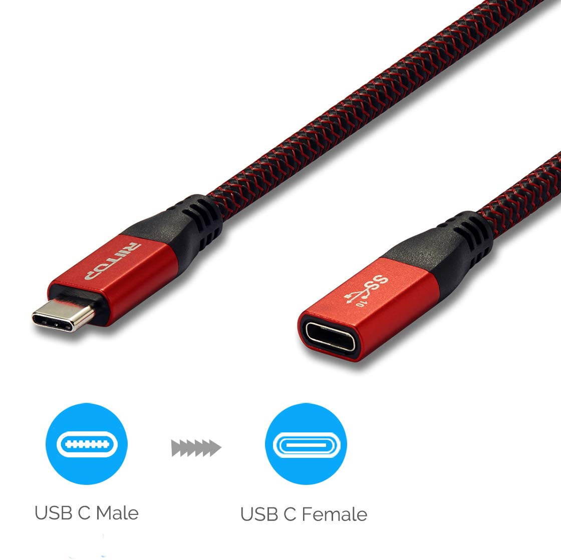 Micro Connectors 8-Inch USB 3.1 Type C to USB 3.0 Type A Female Adapter (E07-174-OTG)