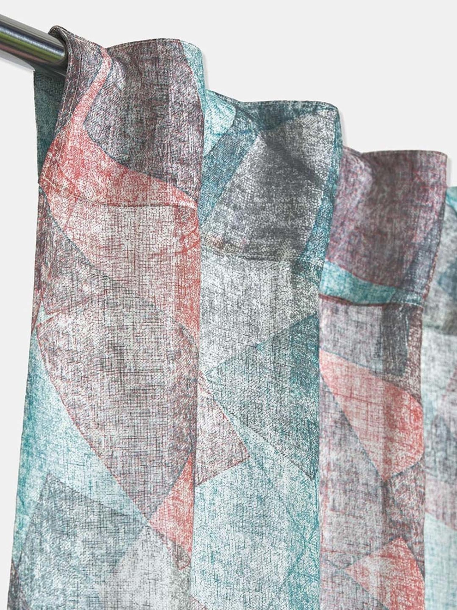 Fabindia Standalone Blue Linen Asiko Linen Curtain