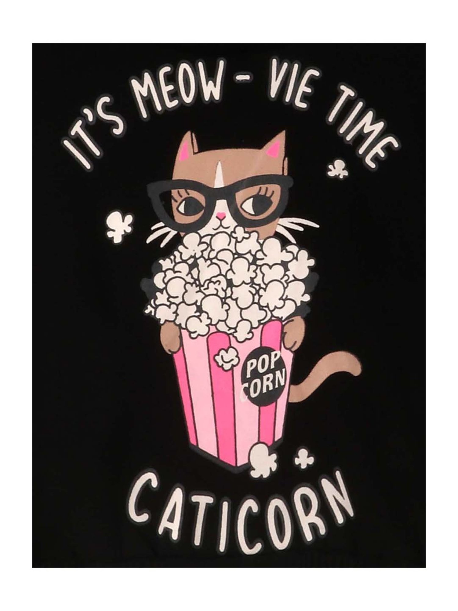 Lazy Shark Kids Black Printed Hoodie