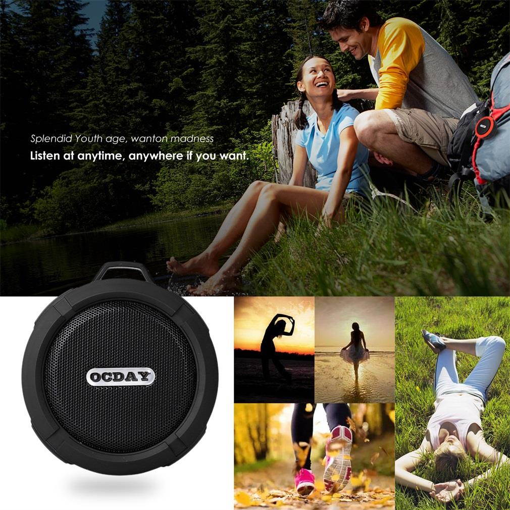 OCDAY C6  Wireless Bluetooth Speaker With Calls Handsfree and Suction Cup