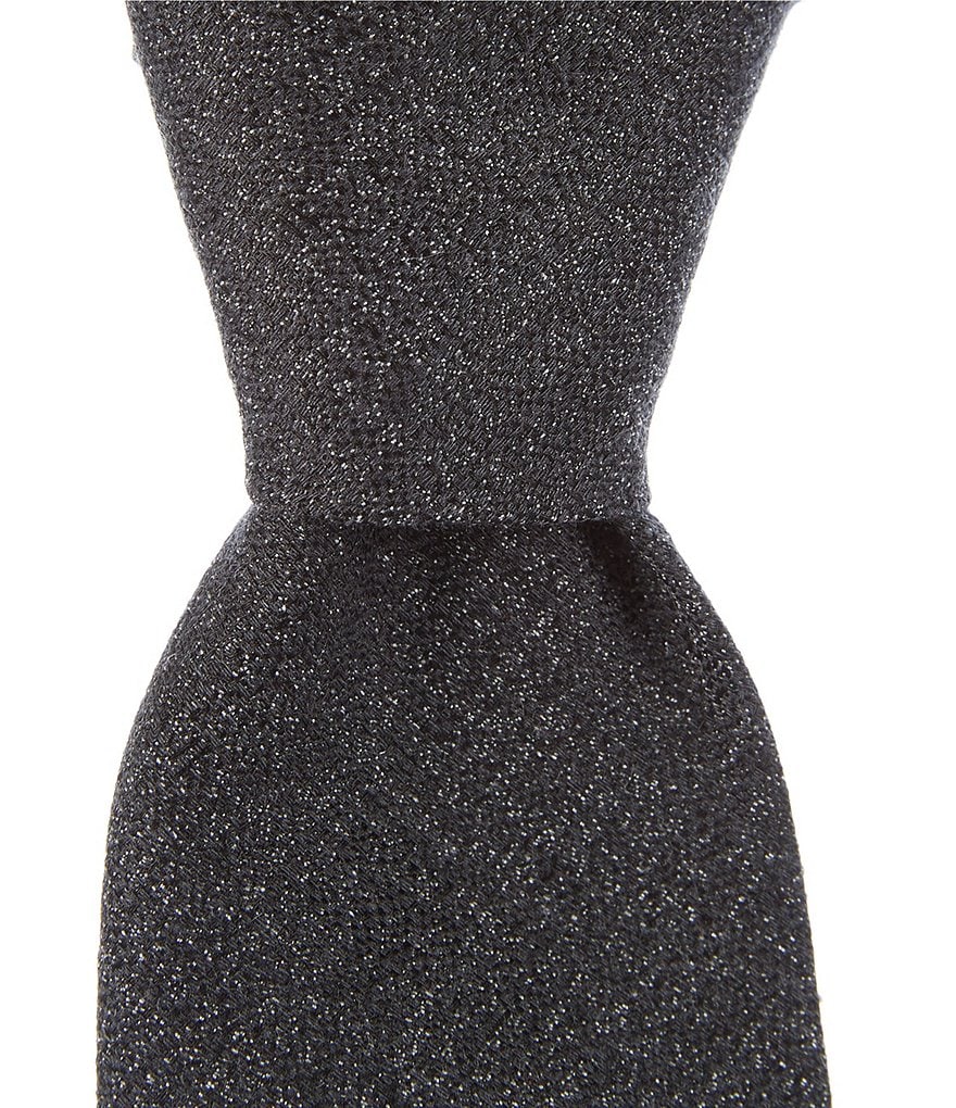 Roundtree & Yorke Big & Tall Carlisle Stripe Traditional 3 3/8#double; Silk Tie