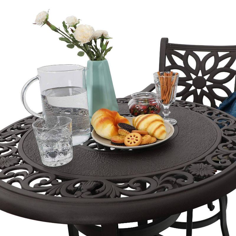 Renaissance Square Outdoor Patio Stacking Table - Gray - Vifah