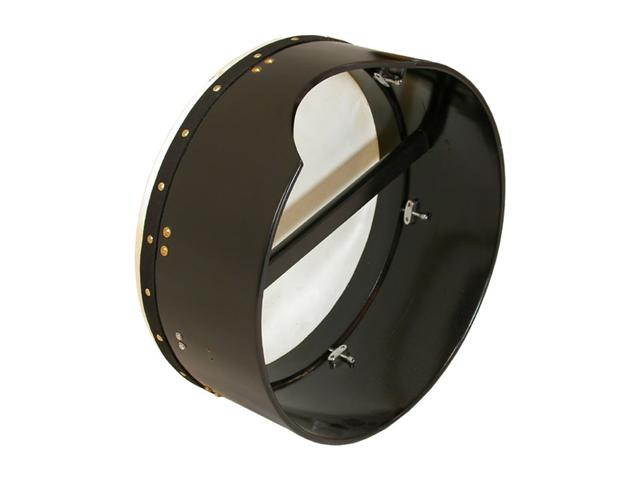 Bodhran, 16"x7", Tunable, Black, Single