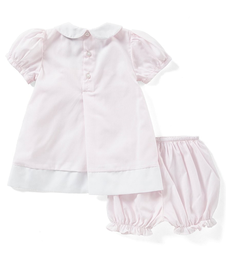 Friedknit Creations Baby Girls 3-9 Months Rosette Pintuck Dress