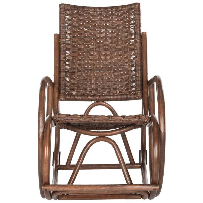 Wooden Rocking Chair Brown - Benzara