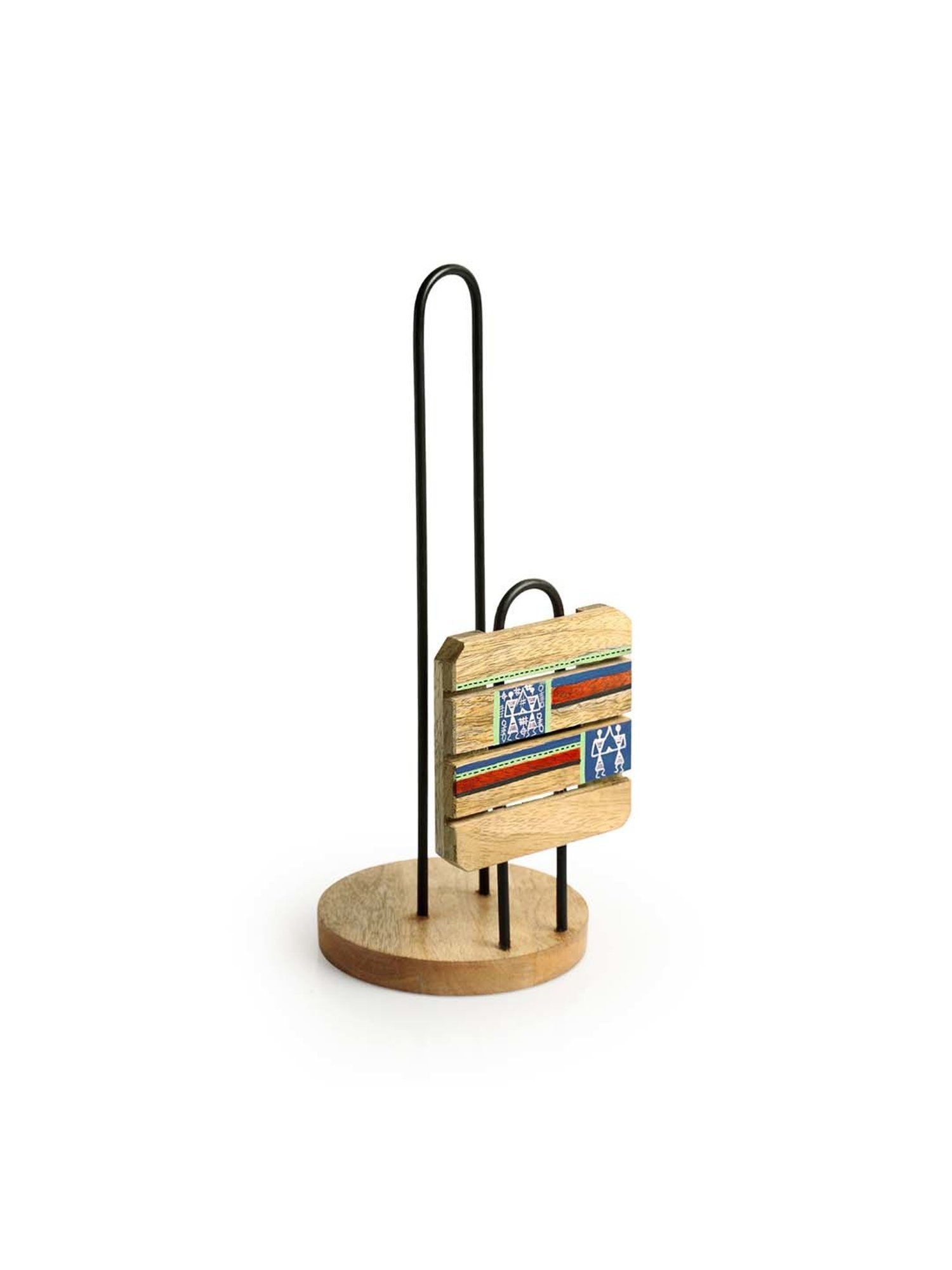 20" White Napkin with Red and Green Tassels Set of 4 pc White - SARO Lifestyle