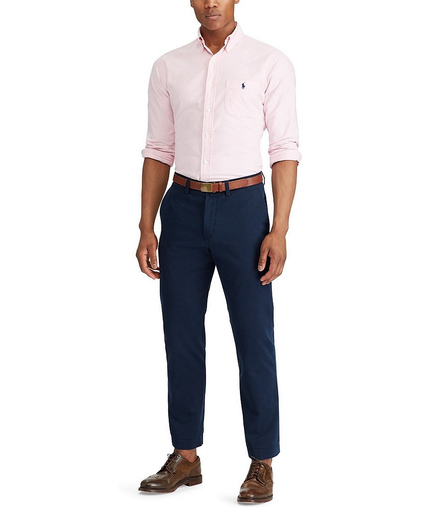 Polo Ralph Lauren Classic-Fit Flat-Front Bedford Chino Pants