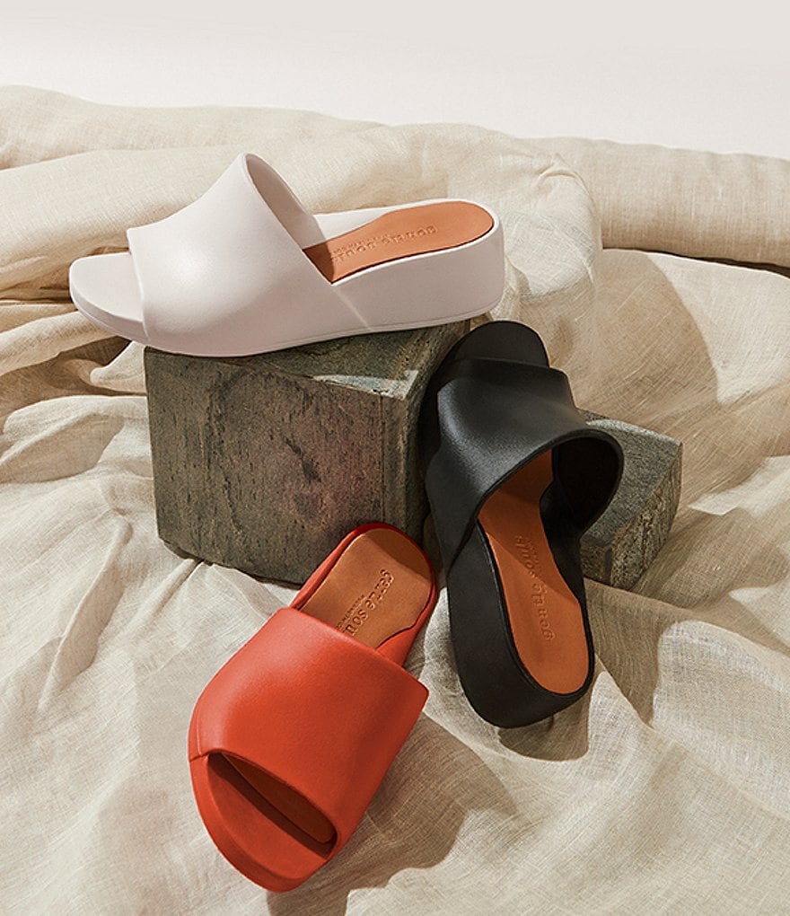Gentle Souls Giselle EVA Wedge Slide Sandals
