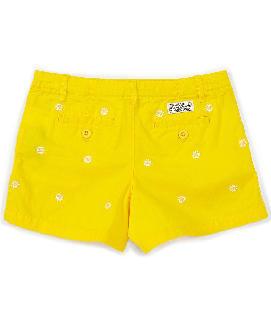 Polo Ralph Lauren Big Girls 7-16 Daisy-Print Chino Shorts