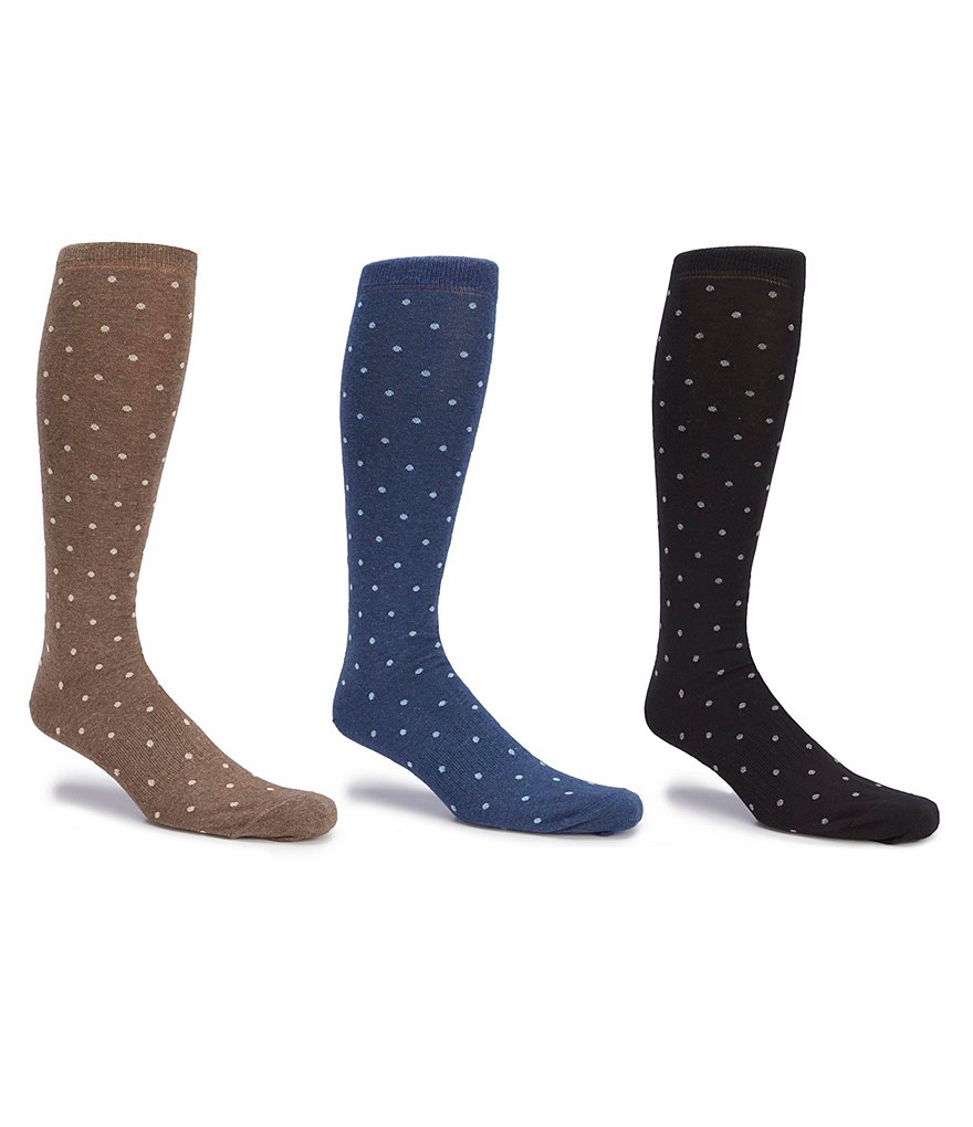 Johnston & Murphy Wool-Blend Ribbed Dress Socks