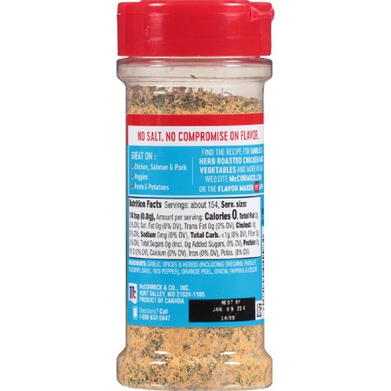 Tony Chachere's Salt Free Creole Seasoning - 8oz