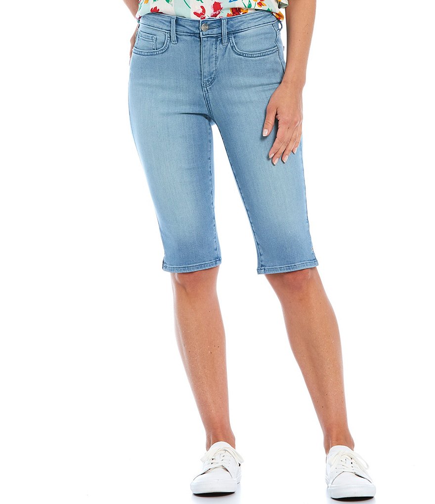 NYDJ Riveted Side Seam Slit Capri Jeans
