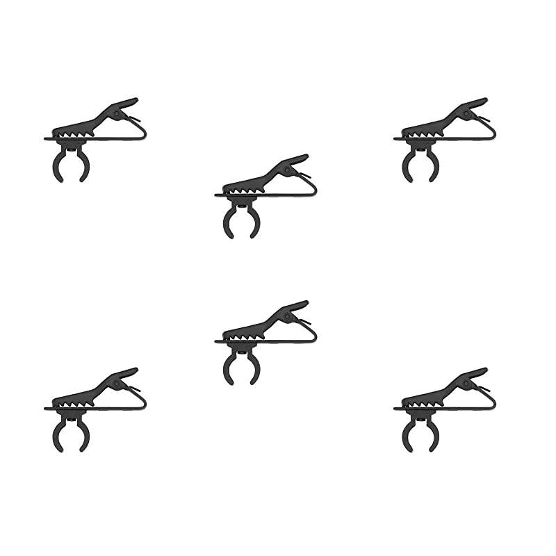 6 packs) Foam Windscreen & Lapel Clips,  Microphone Replacement Kit for Lapel Lavalier Microphone, Lav Microphone Accessories