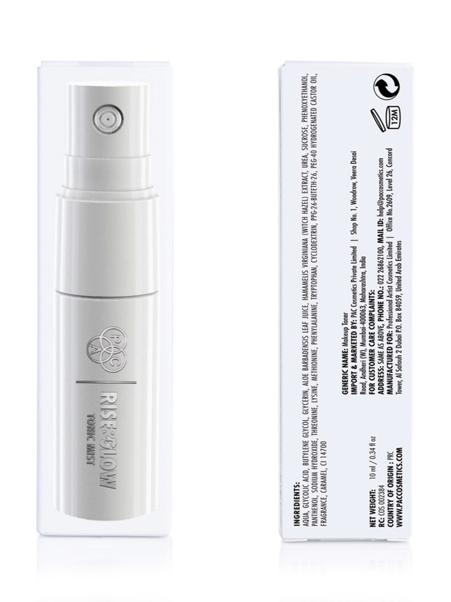 PAC Rise & Glow Tonic Mist - 10 ml