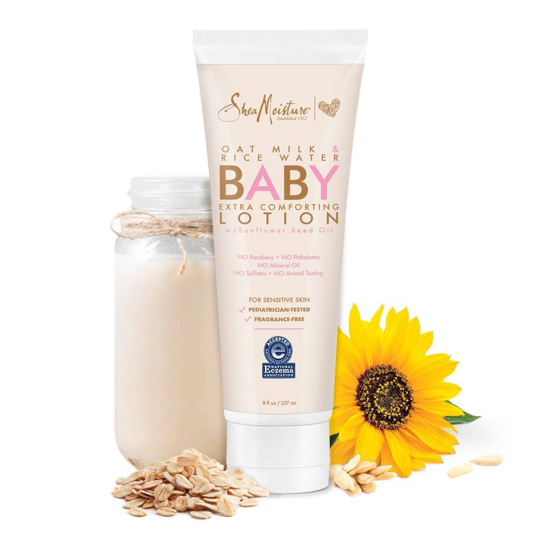 SheaMoisture Unscented Baby Lotion with Oat Milk & Rice Water - 8 fl oz