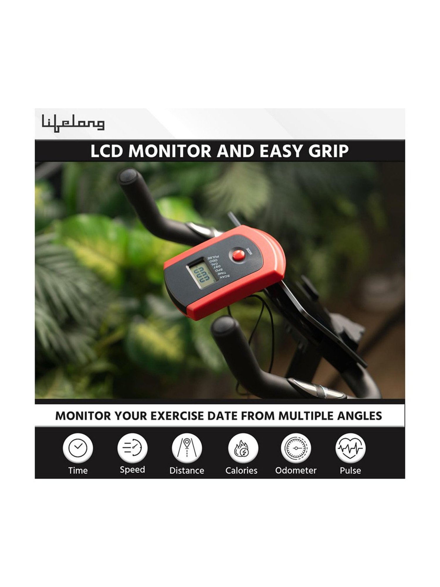 Lifelong Fitness Exercise Bike (Black) Size - One Size